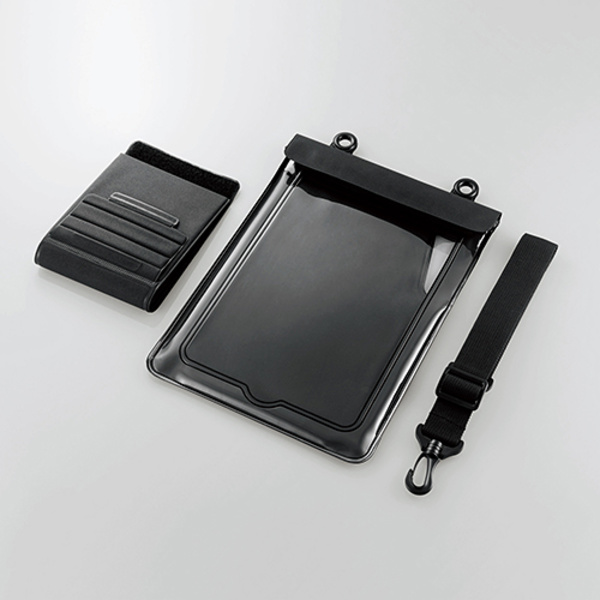 Elecom wasserfeste Tablet Hülle z. umhängen, für iPad, schwarz NEU + OVP